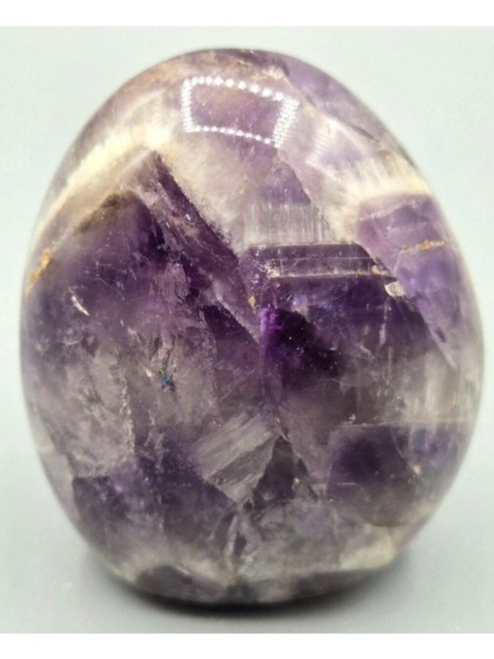 2.5 inch Chevron Amethyst Free Form Figurine Home Decor, Healing Crystal - Picture 1 of 4